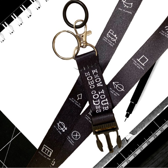 HP🎉🆕Limited Edition 2-in-1 Lanyard; detachable; “KNOW YOUR HOBO CODES” - Picture 8 of 15